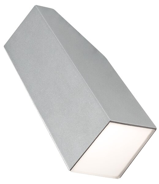Applique Konstsmide Imola High Power LED in alluminio laccato grigio e vetro acrilico opale