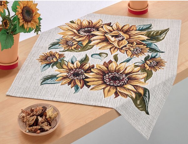 Tovaglia Gobelin 90x90 cm Girasole Chenille IT120