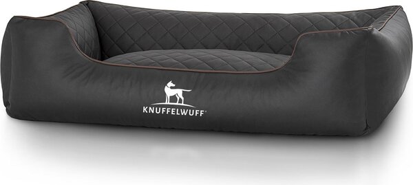 Letto per cani Milano in Pelle finta trapuntata XXL nero