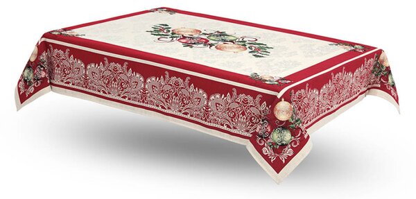 Tovaglia natalizia in tessuto arazzo con lurex - Decorazioni natalizie