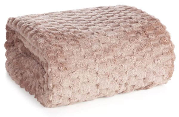Coperta Cindy6 con effetto 3D rosa cipria