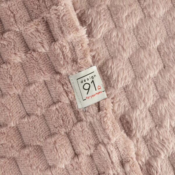 Coperta Cindy6 con effetto 3D rosa cipria