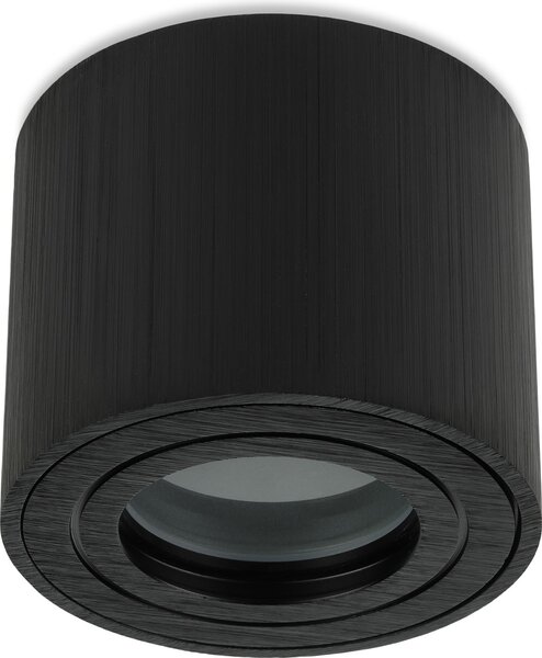 Sweet LED faretto da superficie bagno piatto alluminio nero IP44 faretto da superficie 230V