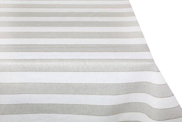 Tovaglia natalizia a righe dorate con lurex