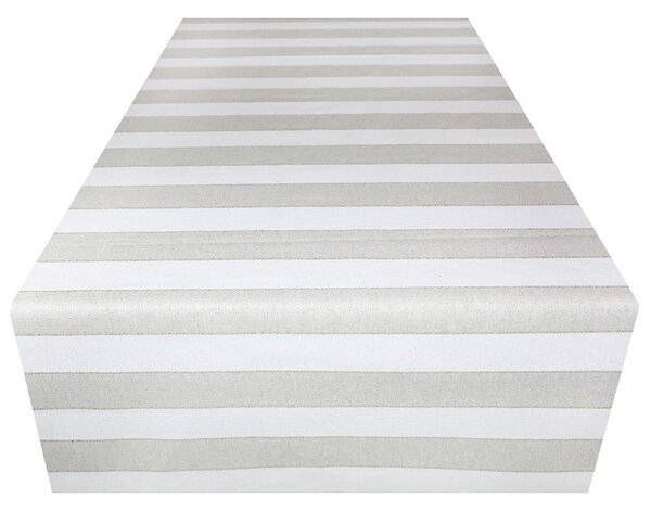 Runner da tavolo di lusso a righe dorate con lurex
