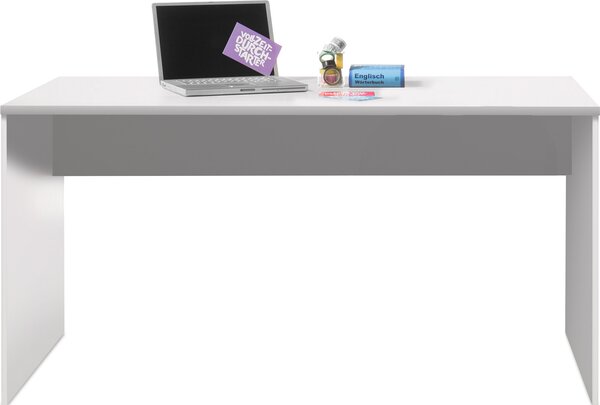 Scrivania da ufficio, scrivania per computer, tavolo da lavoro, tavolo, arredamento per ufficio "Olli I" bianco