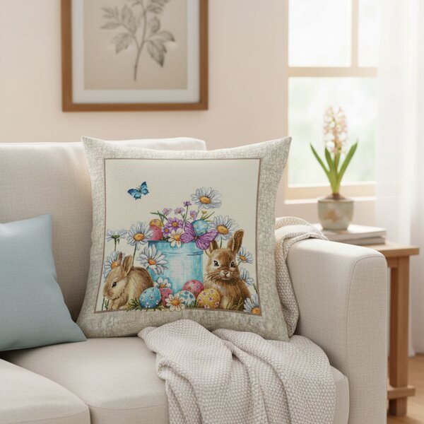 Federa cuscino gobelin pasquale 42x42 cm MI01
