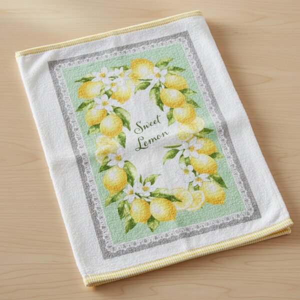 Strofinaccio spugna Limoni 50x70 cm