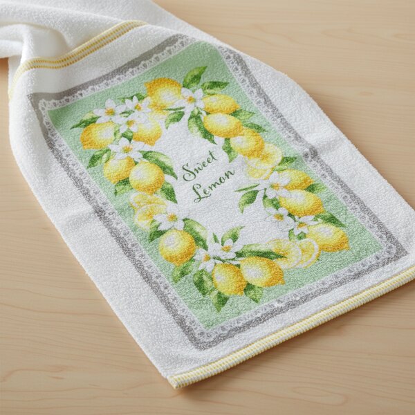 Strofinaccio spugna Limoni 50x70 cm