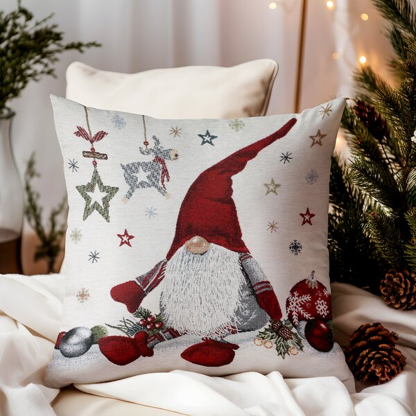 Federa cuscino gobelin Elfo rosso Chenille IT010