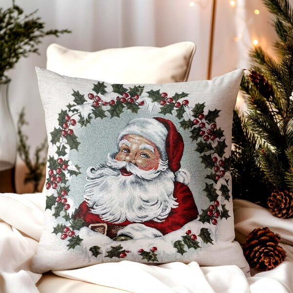 Federa cuscino gobelin Babo Natale 42x42 cm Chenille IT014