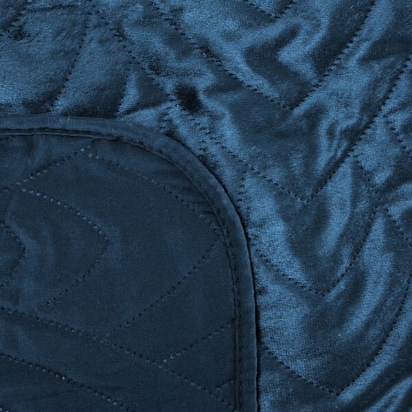 Copriletto in velluto Luiz6 blu new
