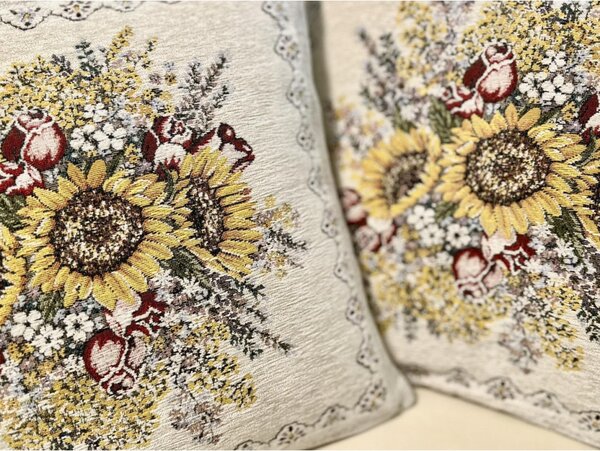 Federa cuscino gobelin Girasoli Chenille IT101