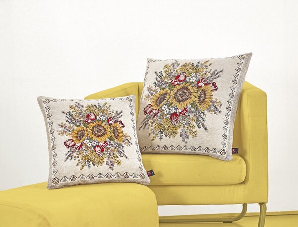 Federa cuscino gobelin Girasoli Chenille IT101