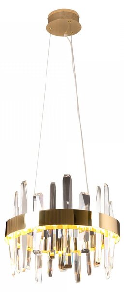 Lampadario a LED PRINCE dorato 21 W, bianco caldo, 1260 lm, metallo, dimensioni: 150 x 40 x 40 cm, IP20, Maxlight