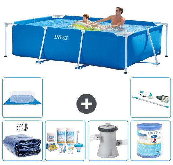 Piscina fuori terra rettangolare - 260x160x65 cm - 7 pezzi - Modello S40125