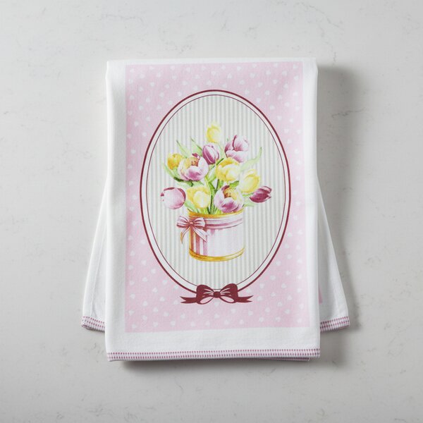 Strofinaccio spugnia da cucina Fiori 50x70 cm
