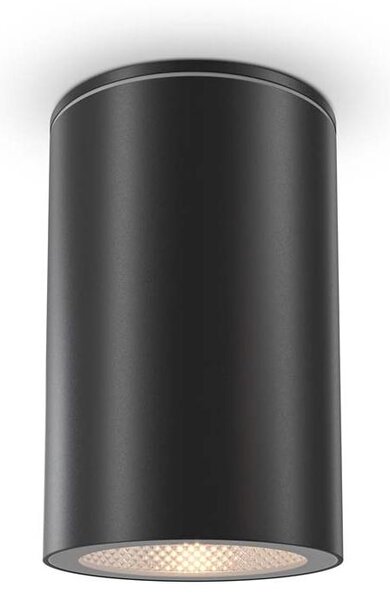 Plafoniera, esterno, terrazza, IP54, nero, GU10, H 10cm