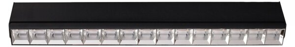 Lampada da soffitto a LED FLEX 15W 3000K 1355lm in alluminio nero, dimensioni: 8x58x5 cm, IP20, Maxlight