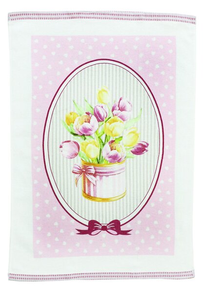 Strofinaccio spugnia da cucina Fiori 50x70 cm