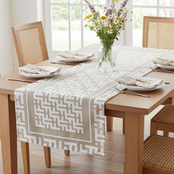 Runner Gobelin Glamour beige Chenille IT105