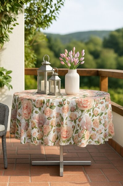 Tovaglia rotonda impermeabile multicolore MIGD269