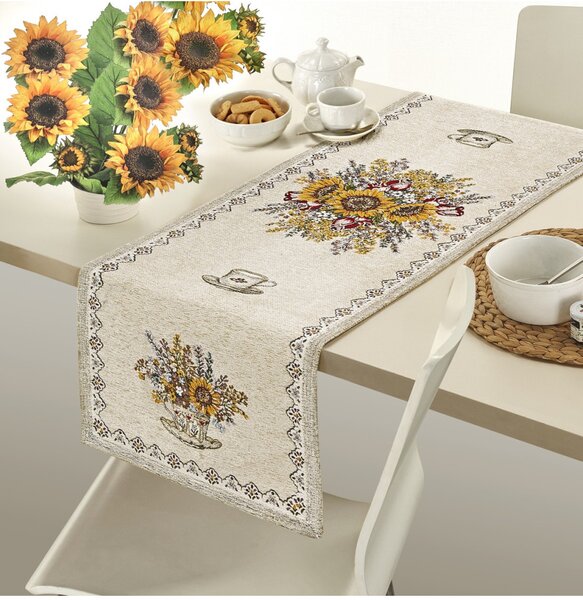 Runner Gobelin girasoli Chenille IT101