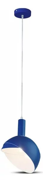 Lampadario su corda 1xE14/60W/230V blu
