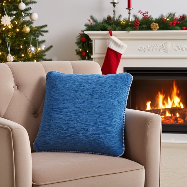 Federa cuscino gobelin 42x42 cm celeste Chenille IT150