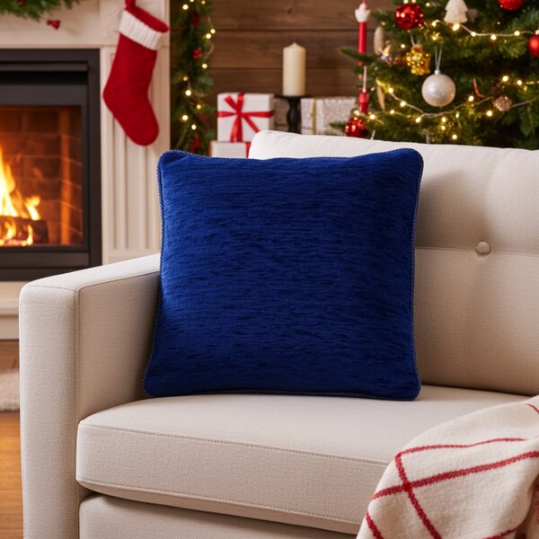 Federa cuscino gobelin 42x42 cm azzurro Chenille IT150