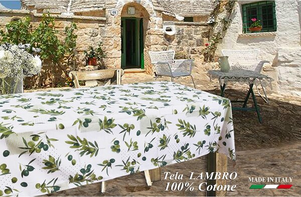 Tovaglia in cotone Olive