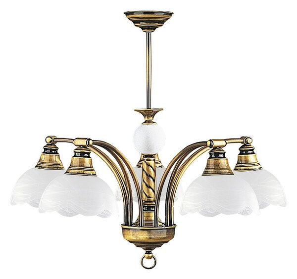 Jupiter 5 - JR5 - Lampadario a sospensione con supporto rigido JUPITER 5xE27/60W/230V