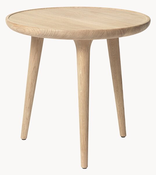 Tavolino rotondo in legno di quercia fatto a mano Accent