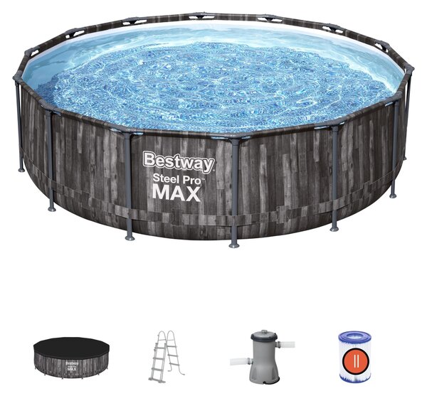 Piscina con struttura rotonda Steel Pro MAX 427x107 cm Bestway 5614Z