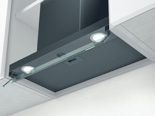 Elica Cappa Cucina Aspirante da Incasso Sottopensile Larghezza 90 cm colore Nero - PRF0172167 BOXIN LX/BL MAT/A/90