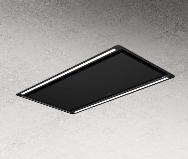 Elica Cappa Cucina Aspirante da Incasso a Soffitto Larghezza 100 cm colore Nero Matt - PRF0173443A HILIGHT-X H16 BL MAT/A/100