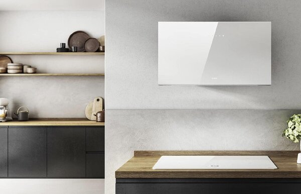 Elica Cappa Cucina Filtrante a Parete Larghezza 80 cm colore Bianco - PRF0165712 PLAT WH/F/80