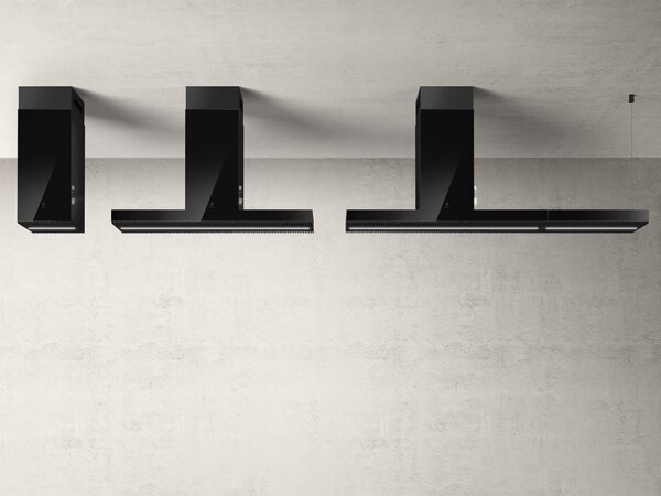 Elica Cappa Cucina Aspirante Isola Larghezza 120 cm colore Nero - PRF0146286 Haiku Island BL/A/120