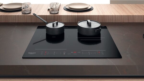 Hotpoint Ariston HB 3160C NE Piano Cottura Induzione 4 Fuochi 60 cm Flexi Zone colore Nero