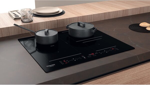 Hotpoint Ariston HB 3160C NE Piano Cottura Induzione 4 Fuochi 60 cm Flexi Zone colore Nero