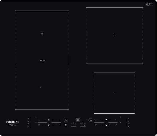 Hotpoint Ariston HB 3160C NE Piano Cottura Induzione 4 Fuochi 60 cm Flexi Zone colore Nero