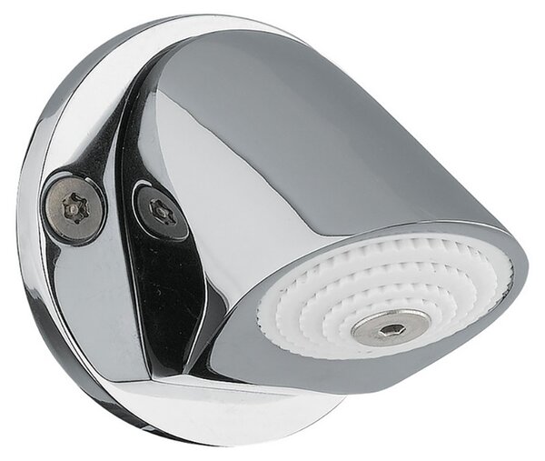 Soffione doccia antivandalo in ottone cromato