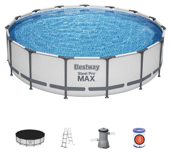 Piscina con struttura rotonda Steel Pro MAX 457x107 cm Bestway 56488