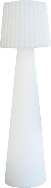 LADY H110cm lampada da terra a LED senza fili con paralume ondulato multicolore dimmerabile e telecomando