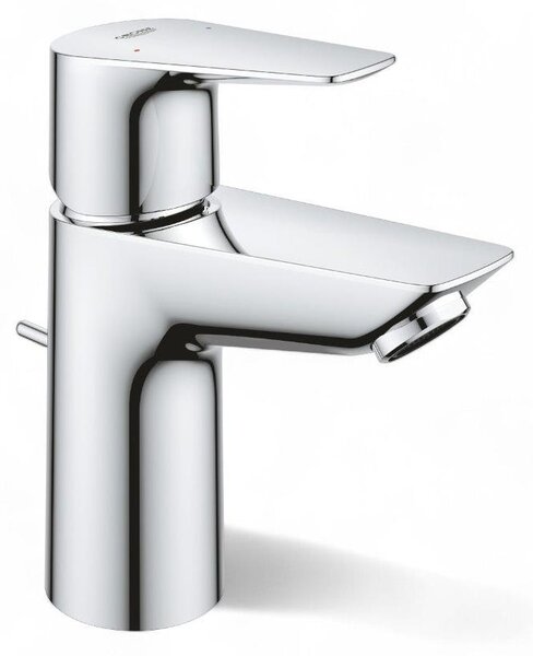 Miscelatore monocomando per lavabo con leva in metallo per bagno
