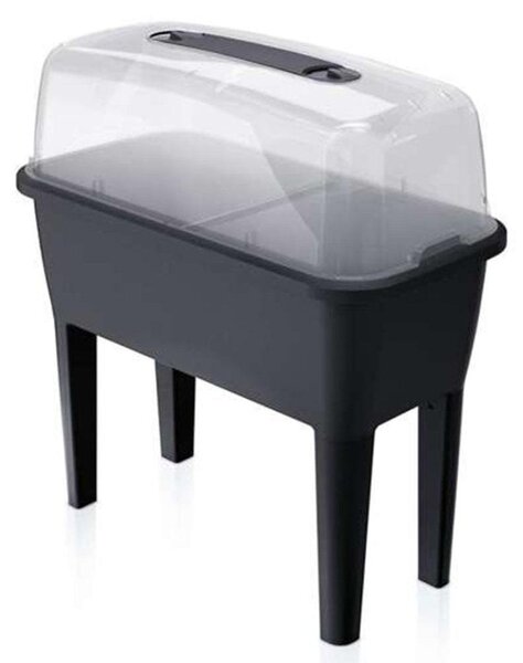 Serra in resina rialzata con piedi da balcone giardino pensile portatile con copertura movibile DREP 770