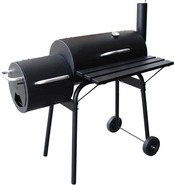 Barbecue a carbone con griglia in acciaio ed affumicatore laterale Essex