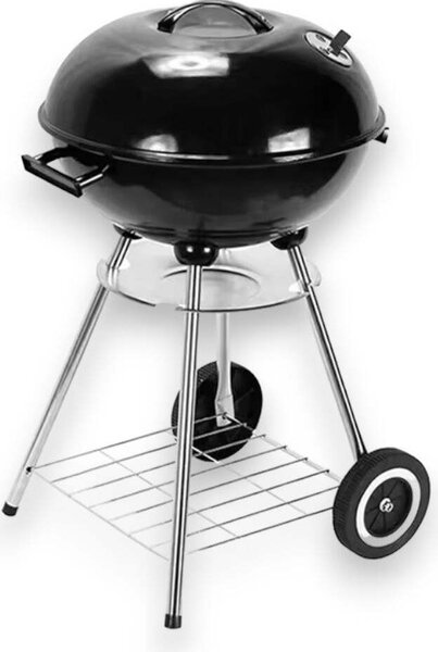 Barbecue a carbone miami da esterno con lamiera in acciaio 44x44xH71 cm