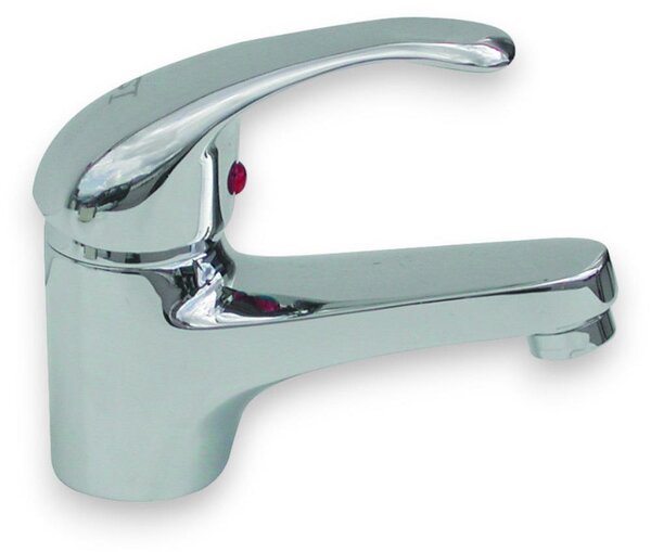 Rubinetto acqua miscelatore monocomando lavabo in ottone cromato
