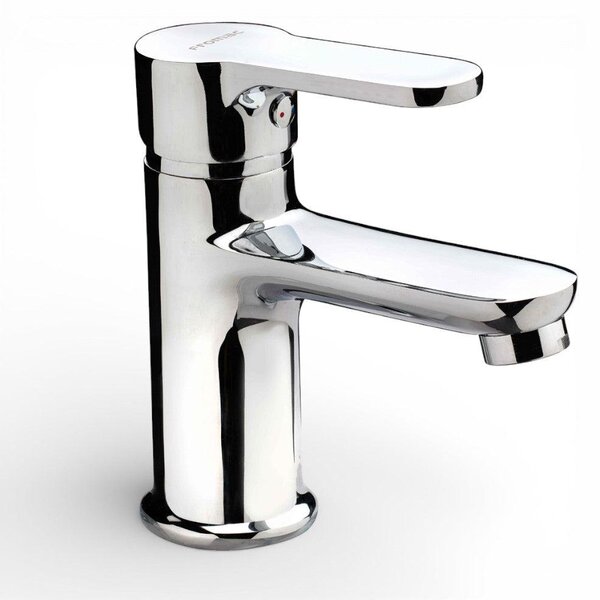 Miscelatore lavabo in acciaio cromato con scarico e flessibili Prius